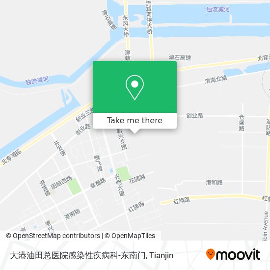 大港油田总医院感染性疾病科-东南门 map