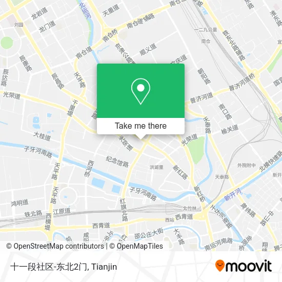 十一段社区-东北2门 map