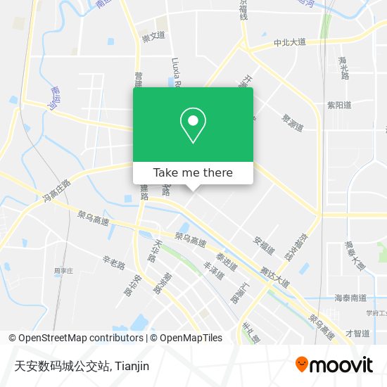 天安数码城公交站 map