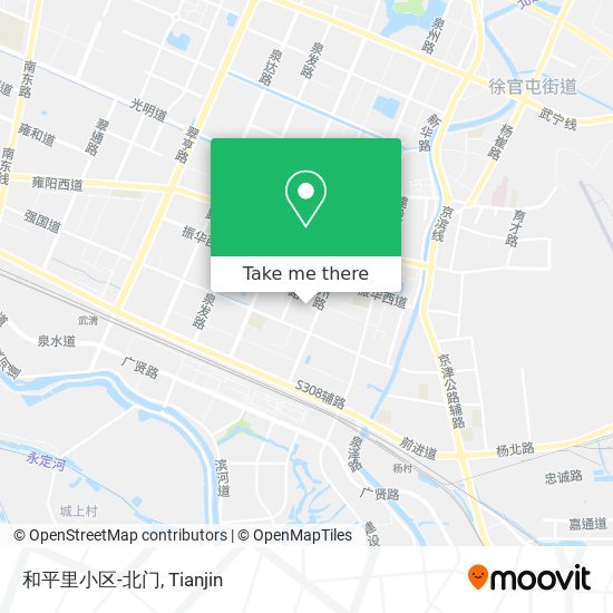 和平里小区-北门 map