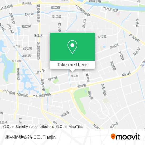 梅林路地铁站-C口 map