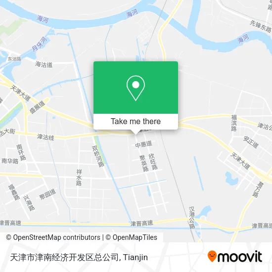 天津市津南经济开发区总公司 map