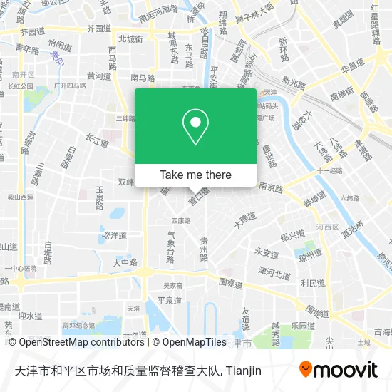 天津市和平区市场和质量监督稽查大队 map