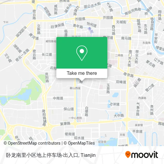 卧龙南里小区地上停车场-出入口 map