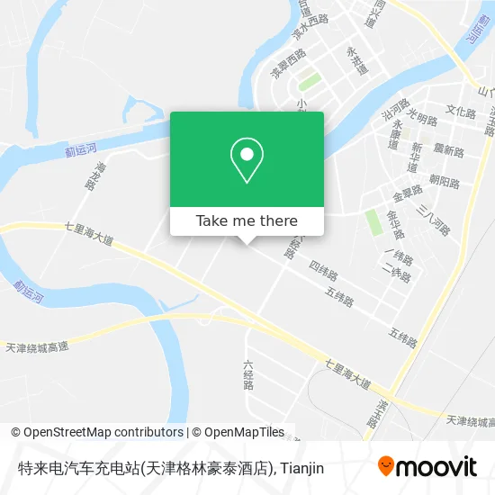 特来电汽车充电站(天津格林豪泰酒店) map
