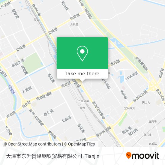 天津市东升贵泽钢铁贸易有限公司 map