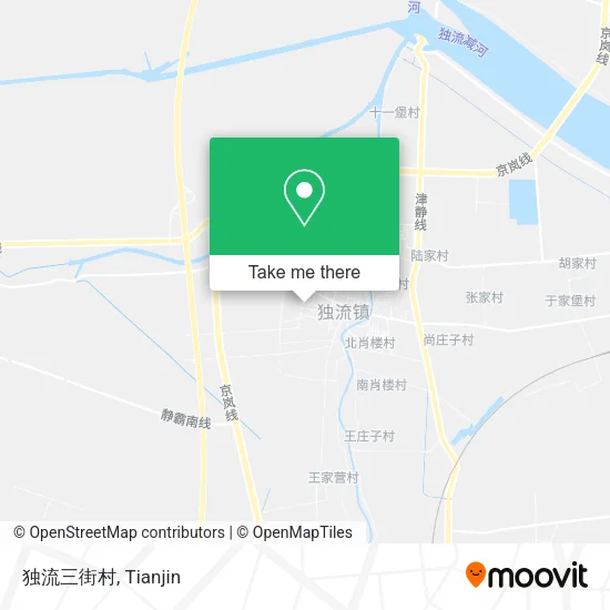 独流三街村 map