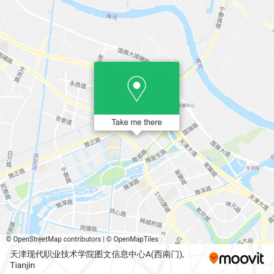 天津现代职业技术学院图文信息中心A(西南门) map