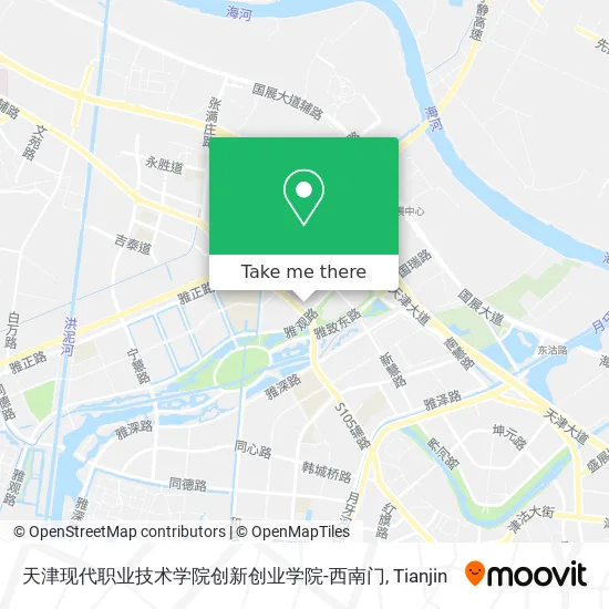 天津现代职业技术学院创新创业学院-西南门 map