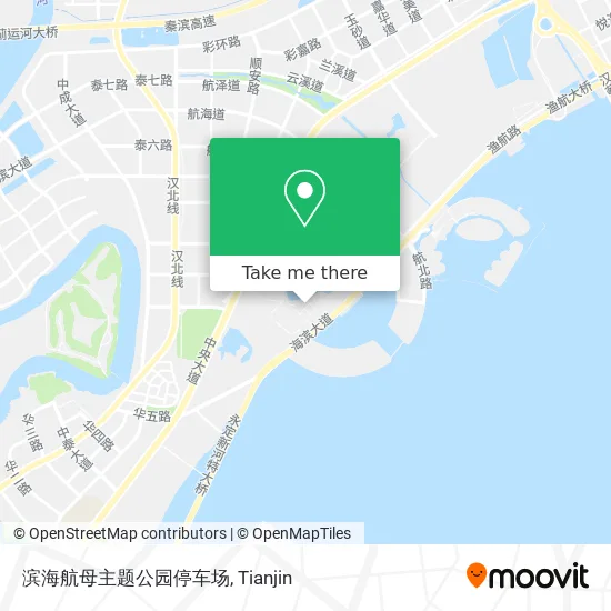 滨海航母主题公园停车场 map