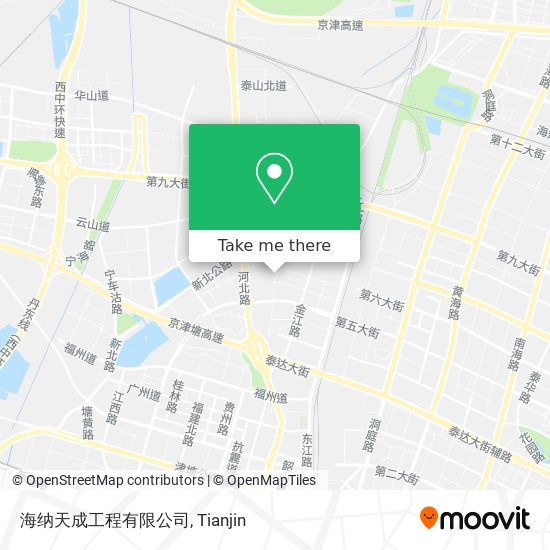 海纳天成工程有限公司 map