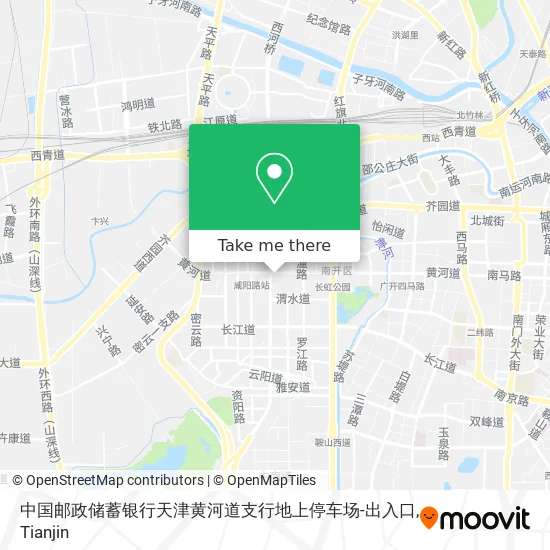 中国邮政储蓄银行天津黄河道支行地上停车场-出入口 map