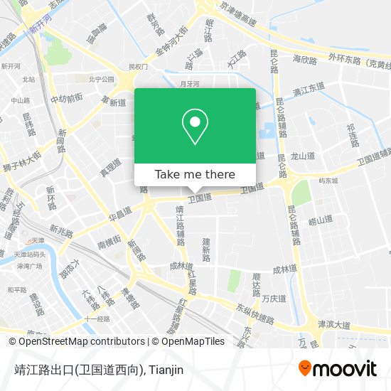 靖江路出口(卫国道西向) map