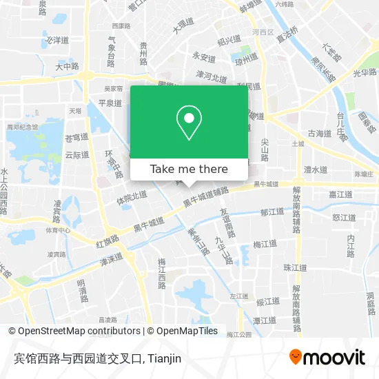 宾馆西路与西园道交叉口 map
