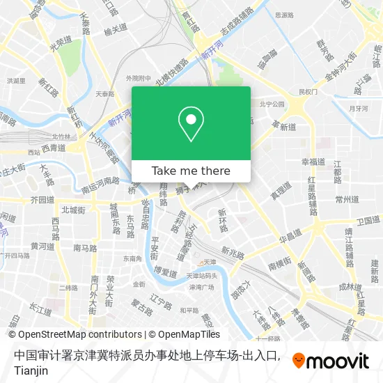 中国审计署京津冀特派员办事处地上停车场-出入口 map