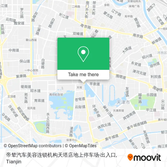 帝辇汽车美容连锁机构天塔店地上停车场-出入口 map