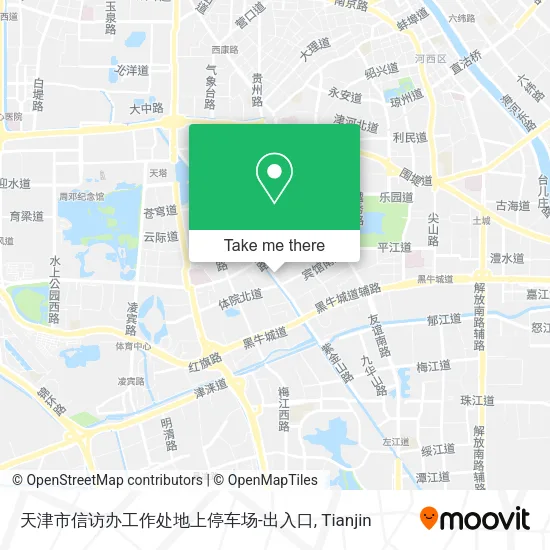 天津市信访办工作处地上停车场-出入口 map