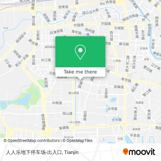 人人乐地下停车场-出入口 map