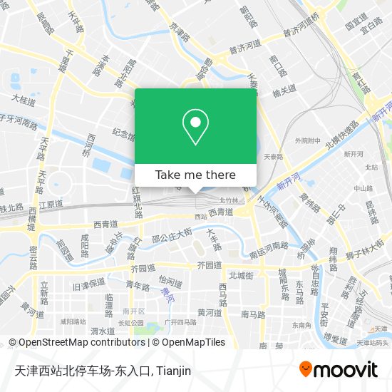 天津西站北停车场-东入口 map