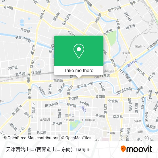 天津西站出口(西青道出口东向) map