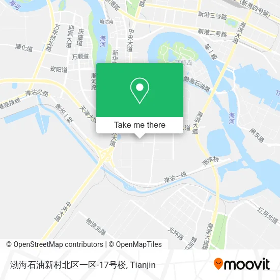 渤海石油新村北区一区-17号楼 map