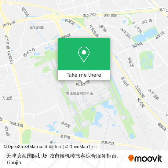 天津滨海国际机场-城市候机楼旅客综合服务柜台 map