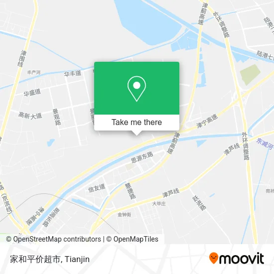 家和平价超市 map