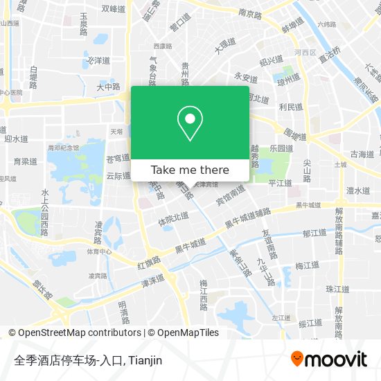 全季酒店停车场-入口 map