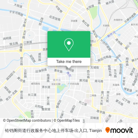 铃铛阁街道行政服务中心地上停车场-出入口 map
