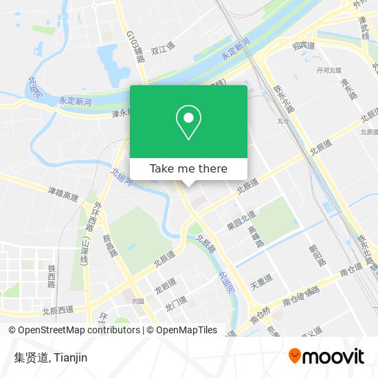 集贤道 map