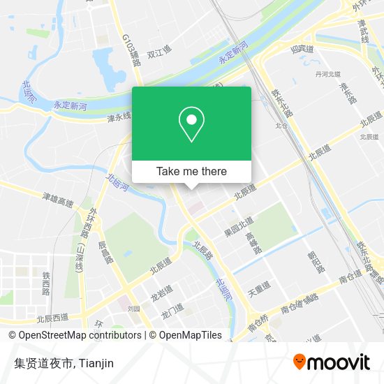 集贤道夜市 map