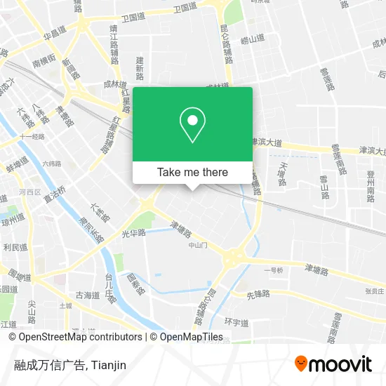 融成万信广告 map