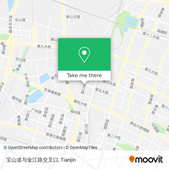 宝山道与金江路交叉口 map