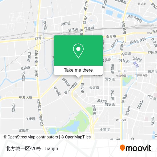 北方城一区-20栋 map