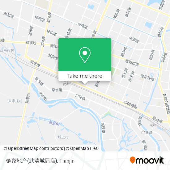 链家地产(武清城际店) map