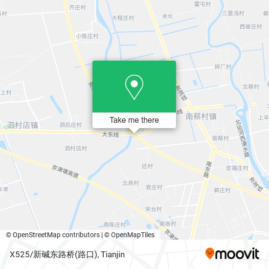 X525/新碱东路桥(路口) map