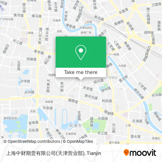 上海中财期货有限公司(天津营业部) map