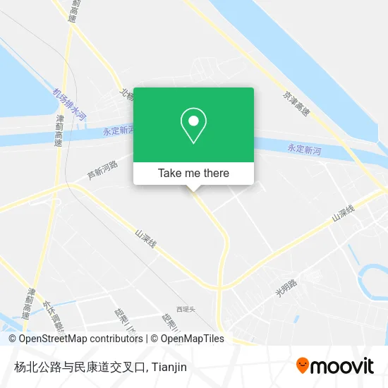 杨北公路与民康道交叉口 map