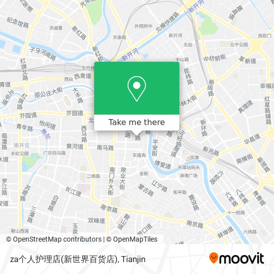 za个人护理店(新世界百货店) map