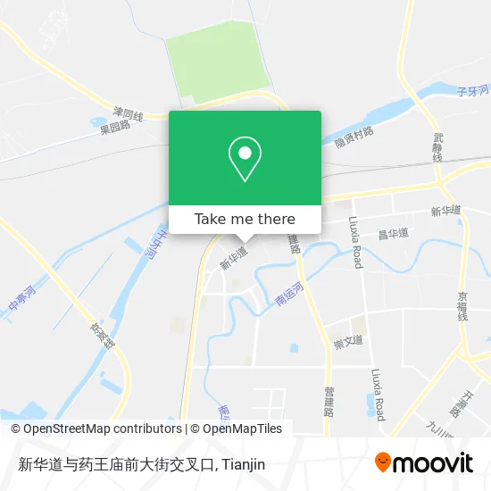 新华道与药王庙前大街交叉口 map