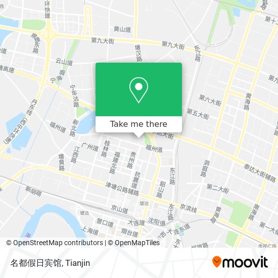 名都假日宾馆 map