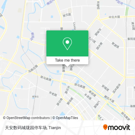 天安数码城珑园停车场 map