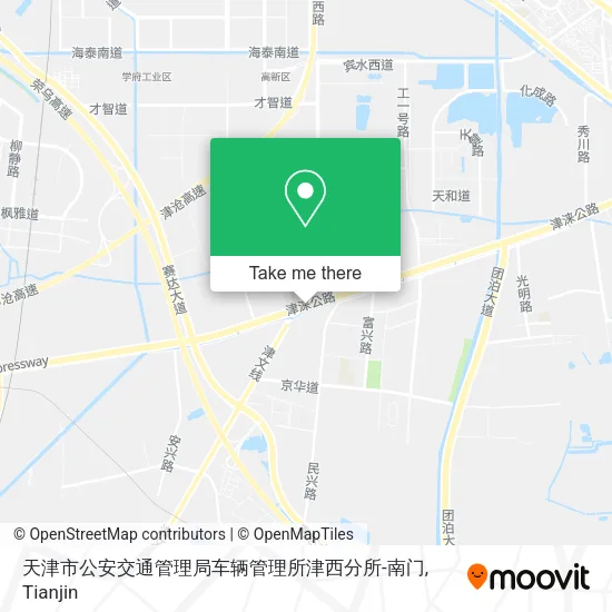 天津市公安交通管理局车辆管理所津西分所-南门 map