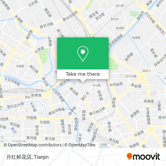月红鲜花店 map