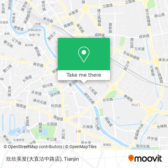 欣欣美发(大直沽中路店) map