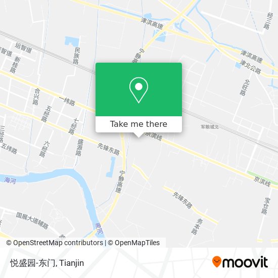 悦盛园-东门 map