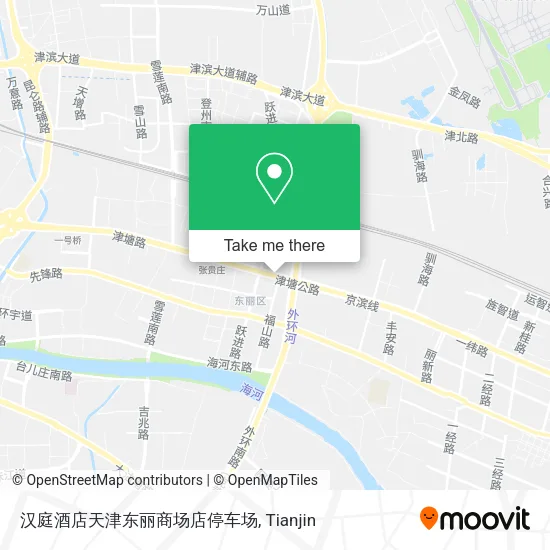 汉庭酒店天津东丽商场店停车场 map