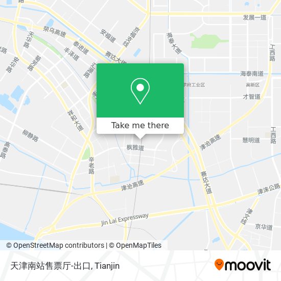 天津南站售票厅-出口 map