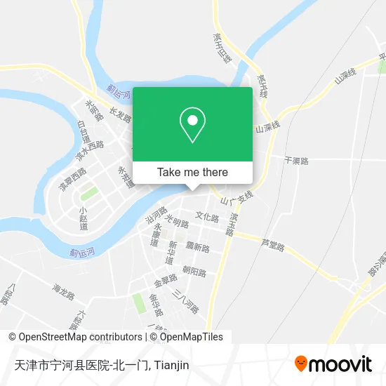 天津市宁河县医院-北一门 map