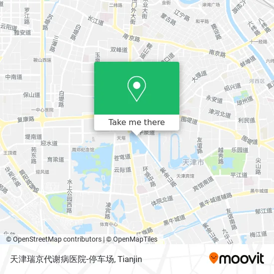 天津瑞京代谢病医院-停车场 map